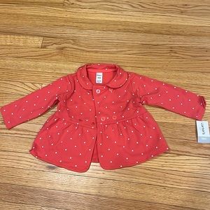 18 month blazer from Carter’s: pink with white polka dots